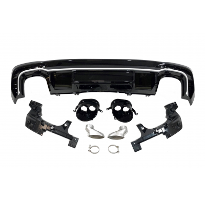 Difusor Trasero Audi A4 2020+ Look RS4 Plástico ABS