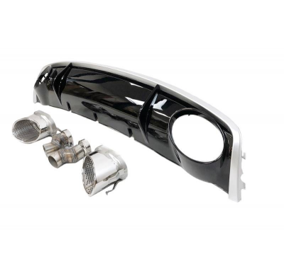 Difusor Trasero Audi A4 B8 4P / Avant 12-15 Look RS4 Plástico ABS