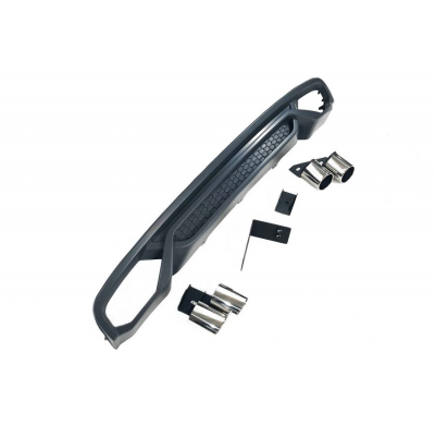 Difusor Trasero Audi A4 B8 4P / Avant 2013-2015 ABS Plástico ABS