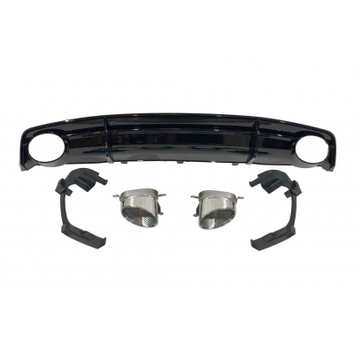 Difusor Trasero Audi A7 2015-2018 S-Line Look RS7 ABS Plástico ABS