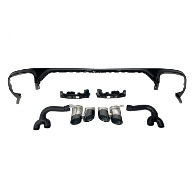 Difusor Trasero Audi Q8 2018-2023 Look RSQ8 Plástico ABS