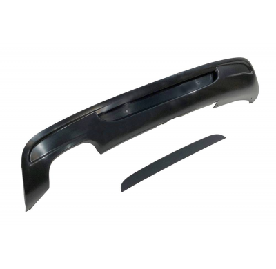 Difusor Trasero BMW E82 / E88 07-11 1 Salida doble Look M-Tech Plástico ABS