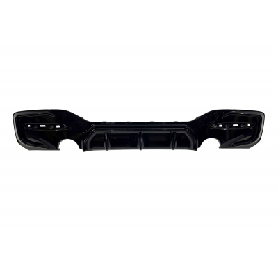 Difusor Trasero BMW F20 / F21 LCI 15-18 Competition Brillante Negro Plástico ABS