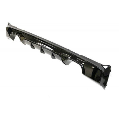 Difusor Trasero BMW F22 / F23 14-19 Doble salida Brillante Negro Plástico ABS