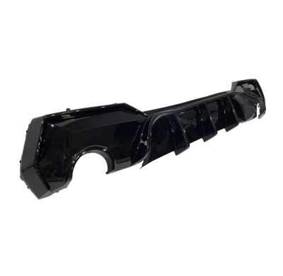Difusor Trasero BMW G22 / G23 Look M Performance Brillante Negro Plástico ABS