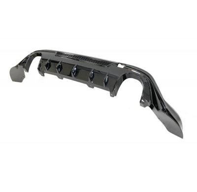 Difusor Trasero Ford Focus 2019+ Brillante Negro Plástico ABS