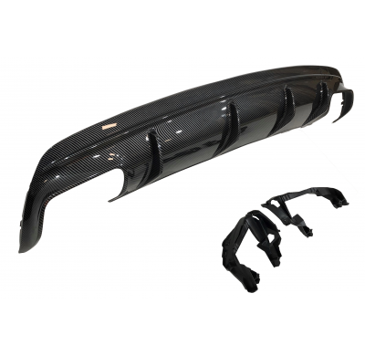 Difusor Trasero Mercedes CLA W117 2013-2018 4P/SW Look A45 ABS Plástico ABS