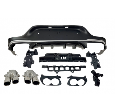 Difusor Trasero Mercedes GLC X253 COUPE 2020+ Look GLC43 Plástico ABS