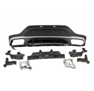 Difusor Trasero Mercedes GLC X253 COUPE 2020+ Look GLC63 Plástico ABS