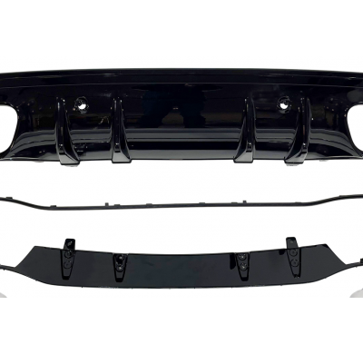 Difusor Trasero Mercedes W205 2019 4P / SW Look C63 ABS Plástico ABS