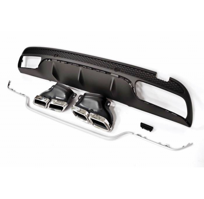Difusor Trasero Mercedes W205 2014-2018 Coupe Look AMG C63 ABS Plástico ABS
