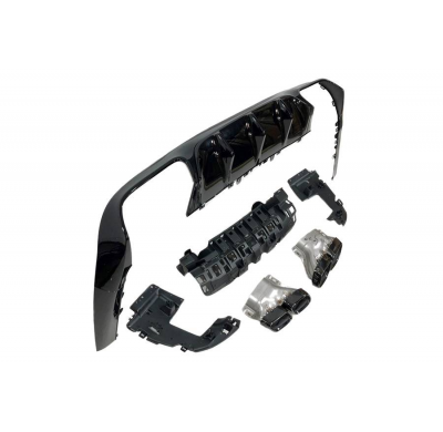 Difusor Trasero Mercedes W213 COUPE C238 look AMG E63 Plástico ABS