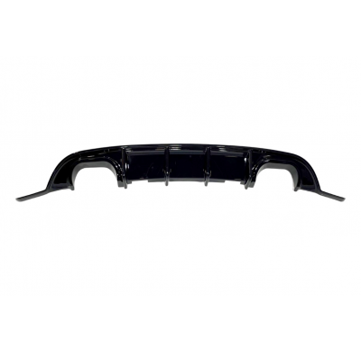 Difusor Trasero Volkswagen Golf 6 look Golf 7.5 R Negro Brillante Plástico ABS