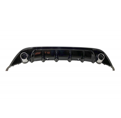 Difusor Trasero Volkswagen Golf 7 look TCR Negro Brillante Plástico ABS