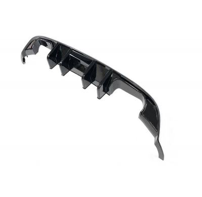 Difusor Trasero Volkswagen Golf 7.5 Negro Brillante Plástico ABS