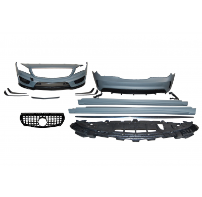 Kit Carrocería Mercedes W117 13-16 4P / SW Look AMG Plástico ABS