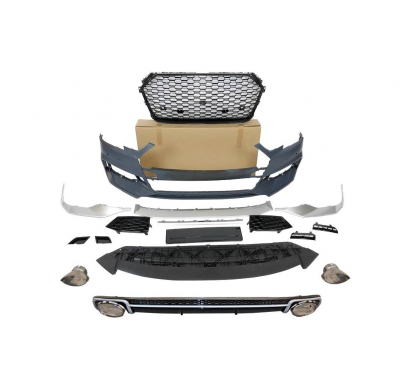 Kit De Carrocería Audi A4 B9 16-19 Look RS4 Plástico ABS