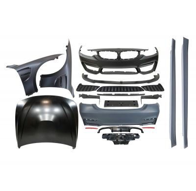 Kit De Carrocería BMW F36 Look M4 Aletas Capó Plástico ABS