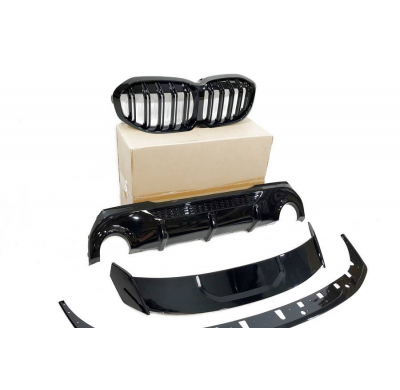 Kit De Carrocería BMW F40 Look M Performance Negro Brillante Plástico ABS