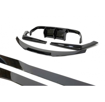 Kit De Carrocería BMW F82 / F83 M4 Brillante Negro Look CS Plástico ABS