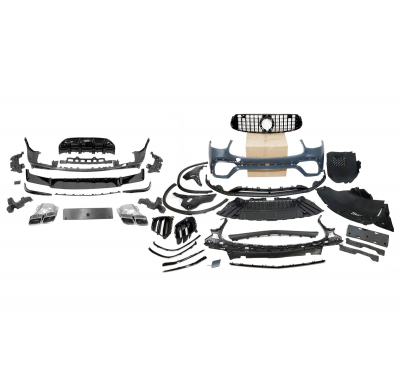 Kit De Carrocería Mercedes X253 GLC 2020+ Look AMG GLC63 Plástico ABS