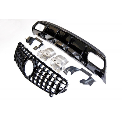 Kit De Carrocería Mercedes W176 2016-2018 Look GT Plástico ABS