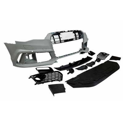 Paragolpes Delantero Audi A6 2015-2018 C7 Look RS6 Carbono Plástico ABS