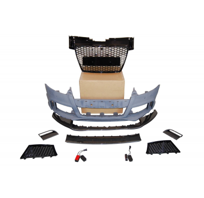 Paragolpes Delantero Audi TT 06-14 8J Look RS Spoiler Look Carbono Plástico ABS