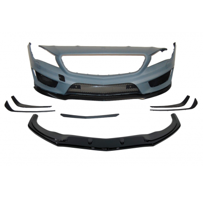 Paragolpes Delantero Mercedes W117 13-15 4P / SW Look AMG A45 Spoiler Plástico ABS