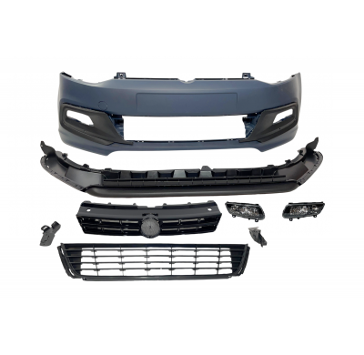Paragolpes Delantero Volkswagen Polo 2009-2017 Look RLine Plástico ABS