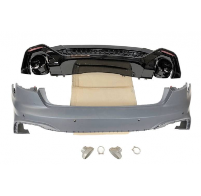 Paragolpes Trasero Audi A4 2020+ Look RS4 Plástico ABS