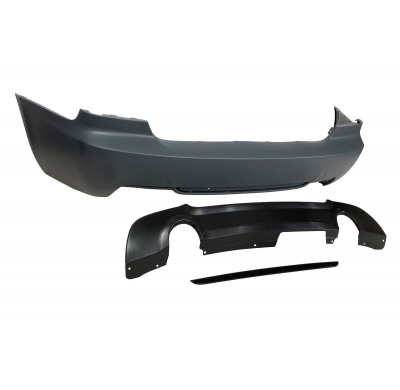 Paragolpes Trasero BMW E92 /E93 Look M-Tech Doble Salida ABS Plástico ABS