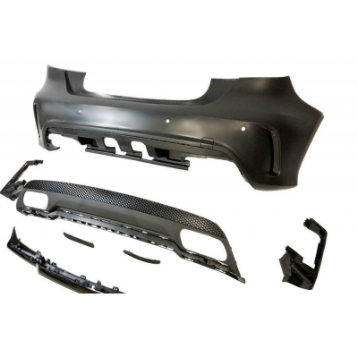 Paragolpes Trasero Mercedes W176 2012-2015 A45 Look AMG Plástico ABS