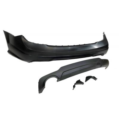Paragolpes Trasero Mercedes W204 07-13 2-4P 1 Salida Look AMG ABS Plástico ABS
