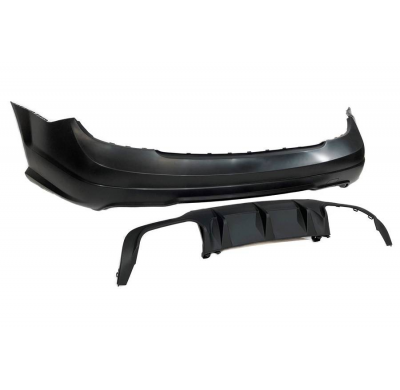 Paragolpes Trasero Mercedes W204 2/4 Puertas Look AMG 11-13 Plástico ABS