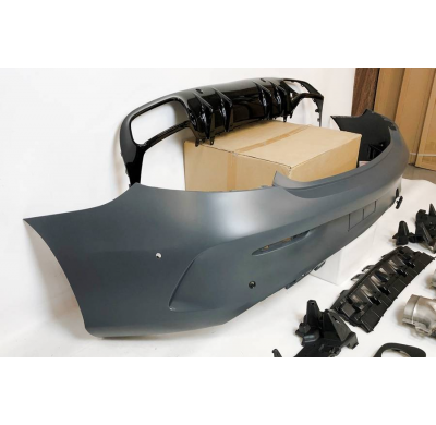 Paragolpes Trasero Mercedes W205 Coupe 14-18 / 19+ Look E53 Plástico ABS
