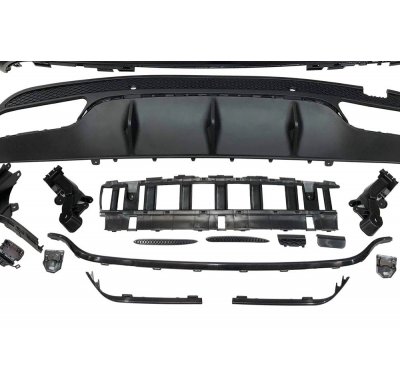 Paragolpes Trasero Mercedes W205 SW Look C63 Plástico ABS