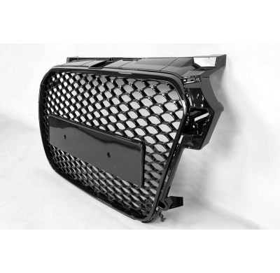 Parrilla Audi A1 2012-2015 Look RS1 Black  Plástico ABS
