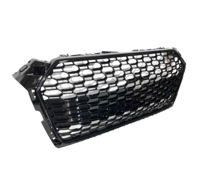 Parrilla Audi A5 18-20 Look RS5 Negro brillante Cámara Plástico ABS