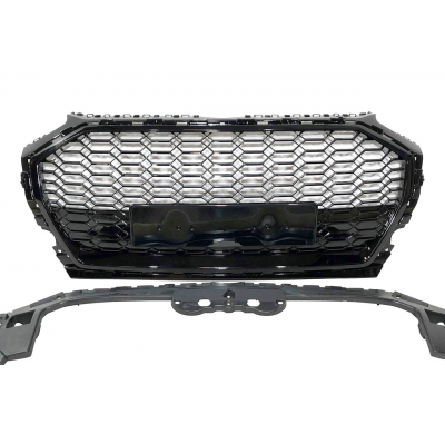 Parrilla Audi Q5 2021+ Look RSQ5 Full Black Plástico ABS