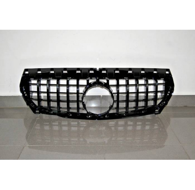 Parrilla Mercedes W117 CLA 2013-2019 Look GTR FULL BLACK Plástico ABS