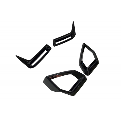 Splitters Delanteros BMW G05 X5 / G18 LCI Negro brillante Plástico ABS