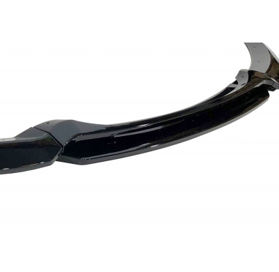 Spoiler Delantero BMW E82 / E88 2020+ Look M SPORT Brillante Negro Plástico ABS