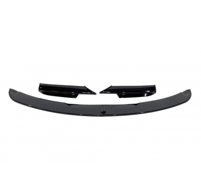 Spoiler Delantero BMW E90 / E91 2005-2008 Look M-Tech Brillante Negro Plástico ABS