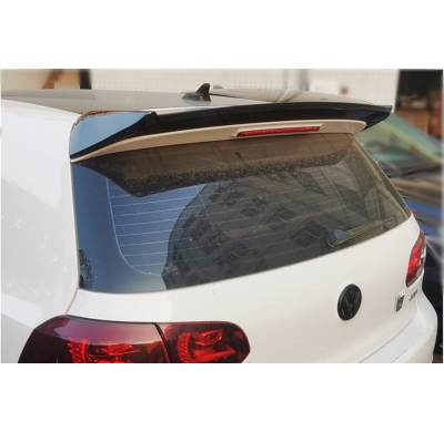 Alerón Volkswagen Golf 6 3/5P Look RZ Negro brillante Plástico ABS