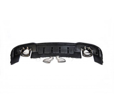 Difusor Trasero Audi A3 Sedan 2016-2019 SLine Look RS3 Plástico ABS