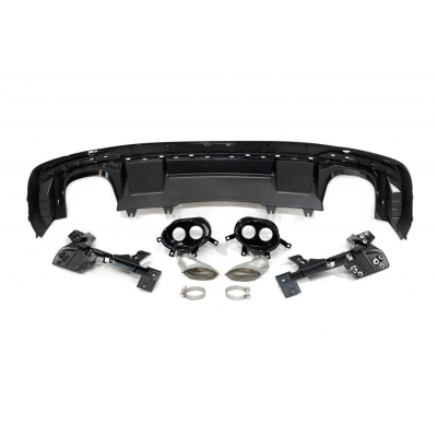 Difusor Trasero Audi A4 2020+ Look RS4 Plástico ABS