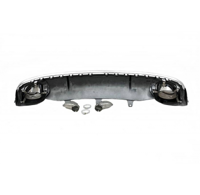 Difusor Trasero Audi A7 2011-2014 Look RS7 para SLine / S7 Plástico ABS