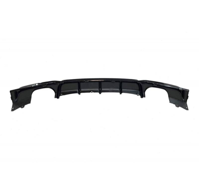 Difusor Trasero BMW F30 / F31 Look M Performance 2 Salidas Negro Brillo Plástico ABS