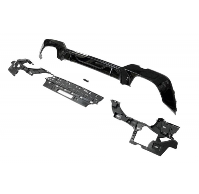 Difusor Trasero BMW G20 / G21 340 Look M Performance Brillante Negro Plástico ABS